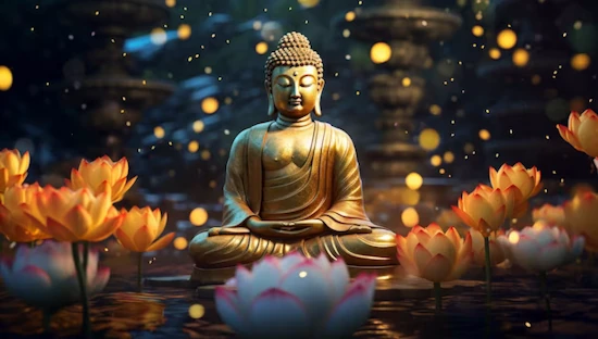 buddha statue meditating