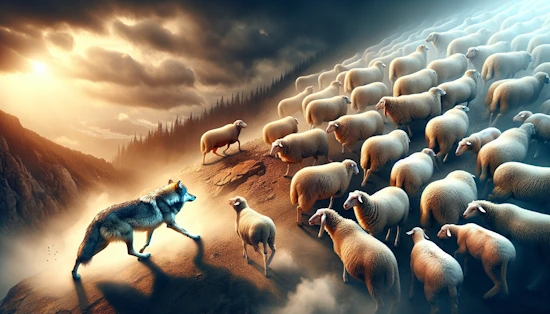 herd mentality wolf sheep