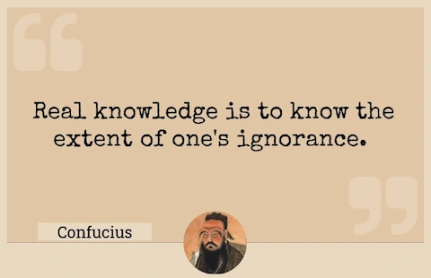 confucius about ignorance and knowledge