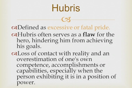 hubris concept and definition