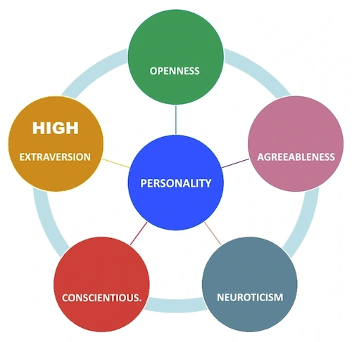 extraversion trait high